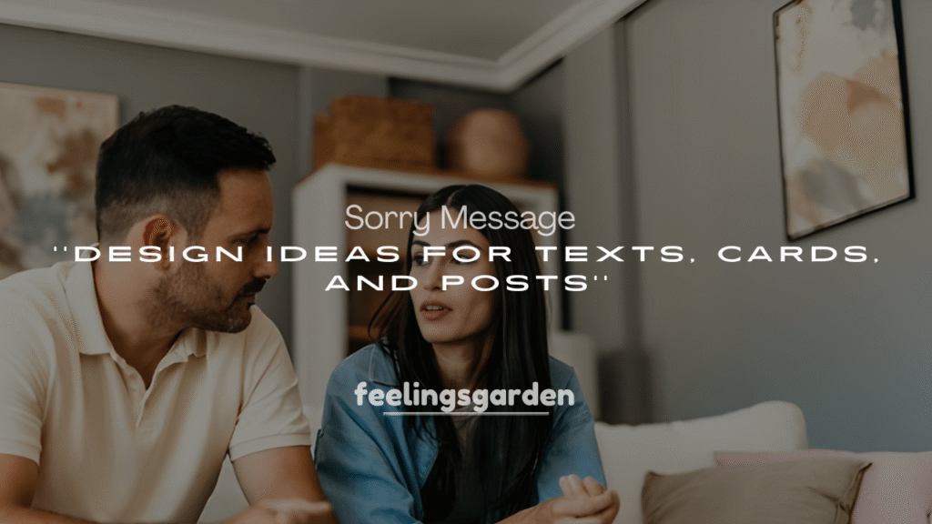 General Sorry Message Ideas