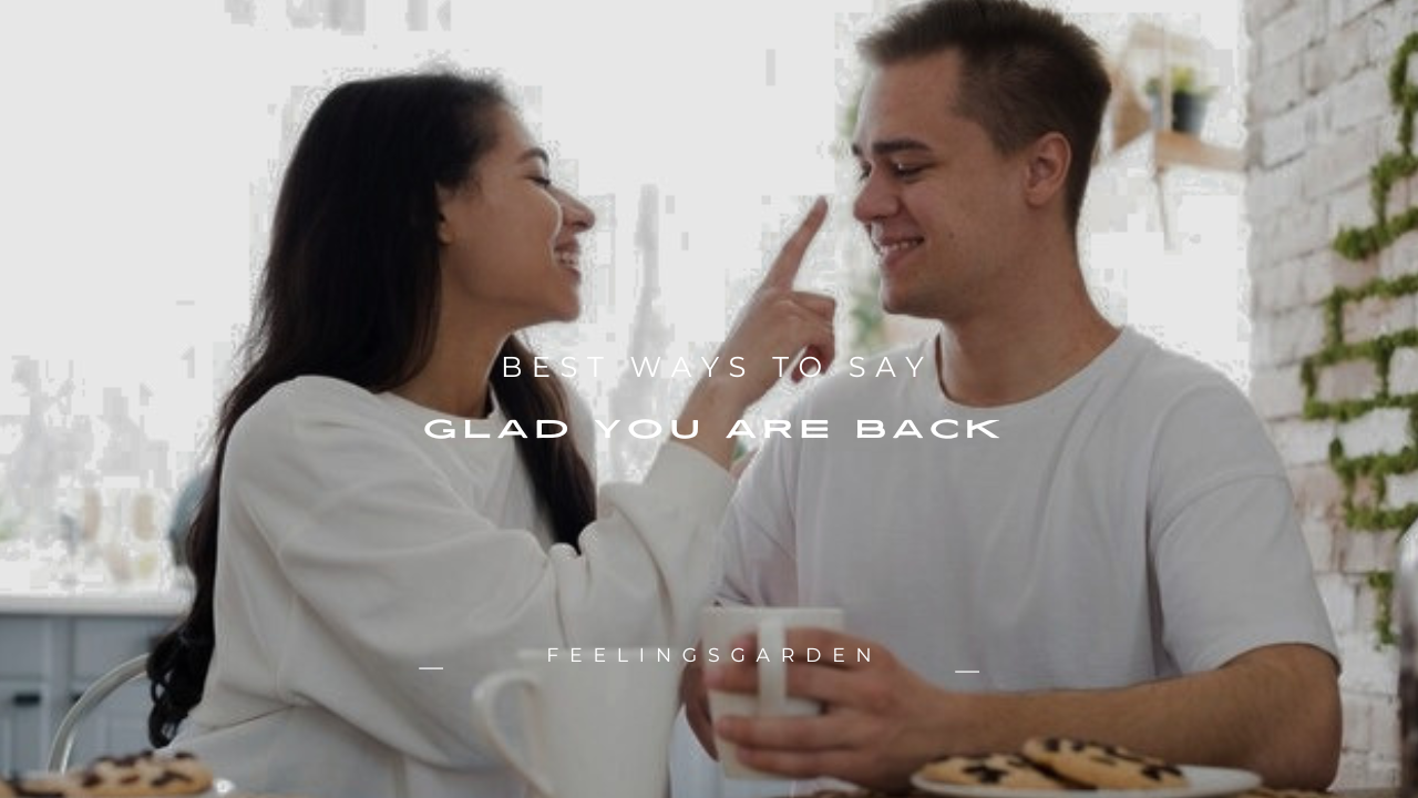 120+ Best Ways to Say Glad You Are Back